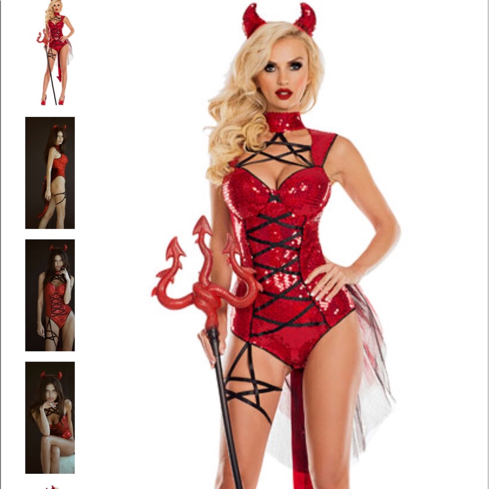YANDY PENTAGRAM DEVIL COSTUME SMALL